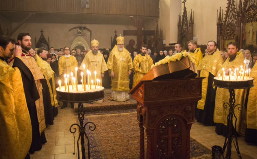Торжественное Всенощное бдение в Свято-Никольском храме г.Калининграда